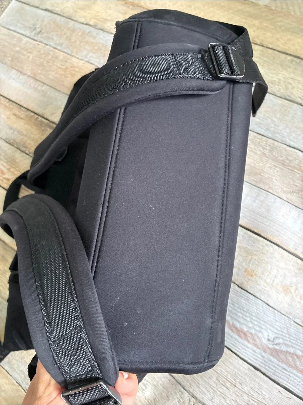 Dagne Dover Indi Neoprene Diaper Backpack  LARGE in ONYX.  MSRP $250.